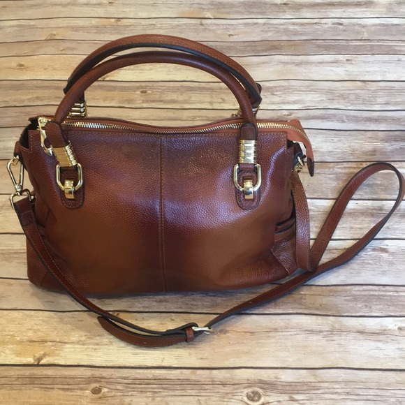 KATEE Handbags - KATTEE “URBAN STYLE” brown leather bag